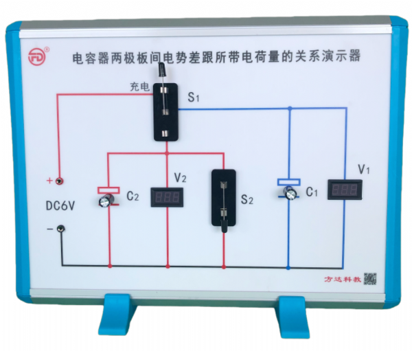电容器两极板间电势差跟所带电荷量的关系演示器